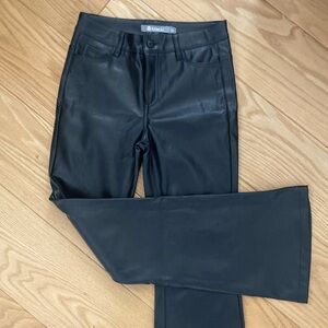 Tractr Faux Leather Pants, LIKE NEW, Girls Size 10, Black